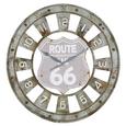 Stenska Ura Route 66 - siva/rjava, Trendi, kovina (80/4cm) - Mömax modern living Stenska Ura Route 66 - siva/rjava, Trendi, kovina (80/4cm) - Mömax modern living