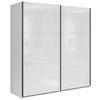 Ormar S Kliznim Vratima Tetrix - bijela visoki sjaj/antracit, Moderno, drvni materijal/metal (183/195,5/60cm) - Modern Living