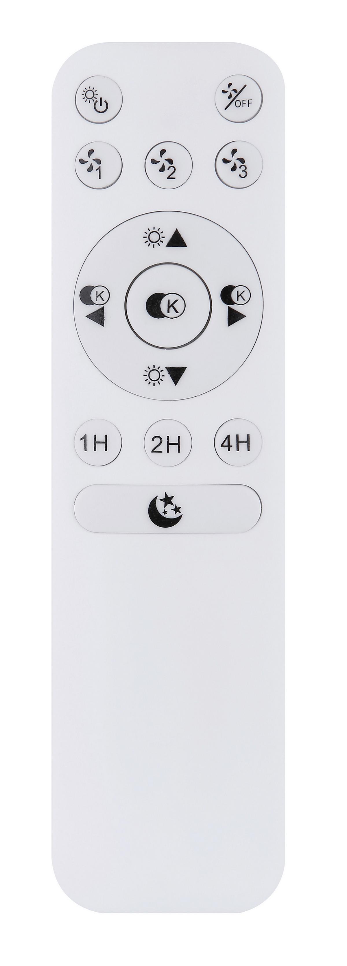 Stropni Ventilator 03628 - srebrne barve/bela, Basics, kovina/umetna masa (50/17,5cm) - Globo