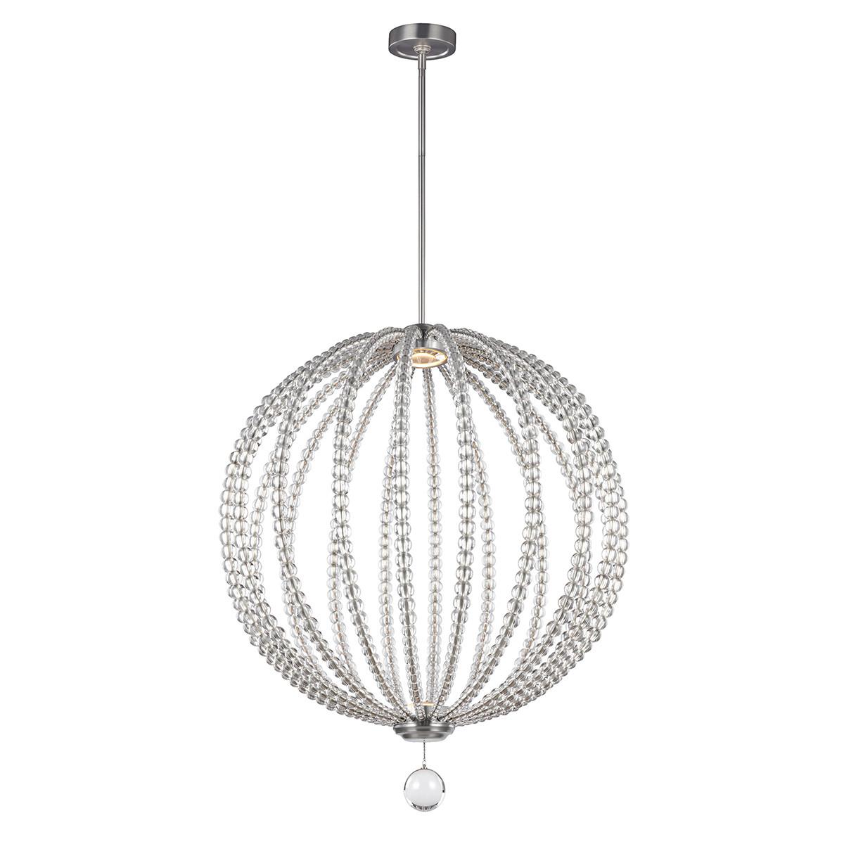 Viseća Svjetiljka Oberlin - boje nikla, Design, staklo/metal (81.3/108cm) - Elstead Lighting