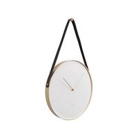 ZEGAR ŚCIENNY KA5767WH - biały/kolor złoty, Trend, metal/szkło (34cm) - Karlsson