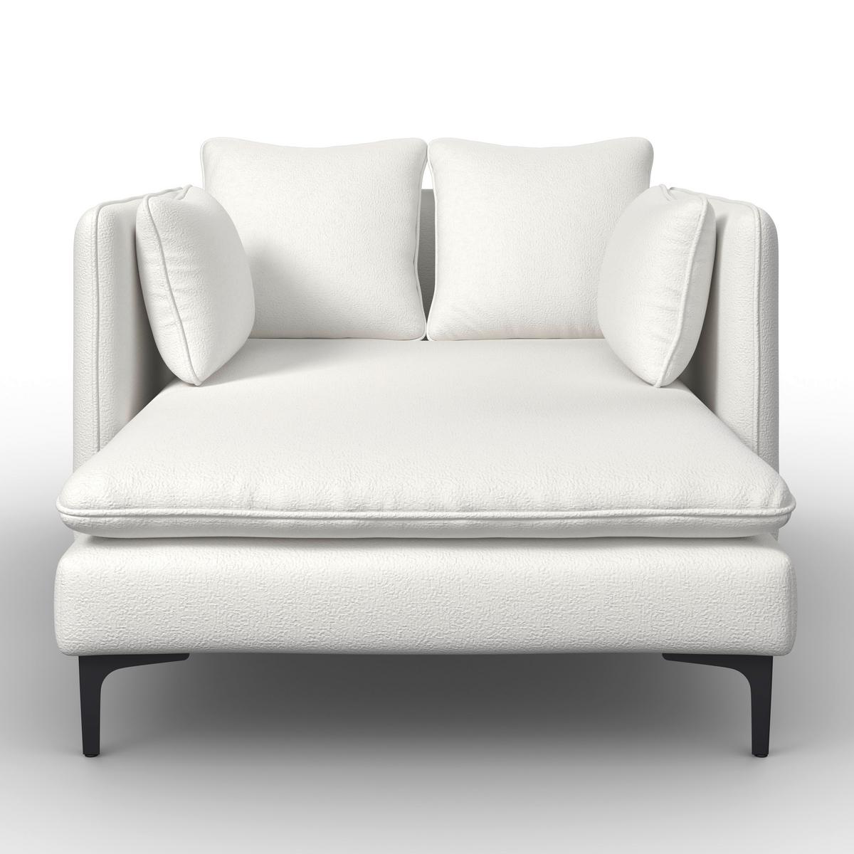 Relax Ágy Sandy - fehér, Modern, textil/fa (120/74/160cm) - Bessagi Home