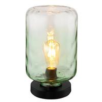 Namizna Svetilka 16046tg - črna/zelena, Konvencionalno, kovina/steklo (19/32,5cm) - Globo