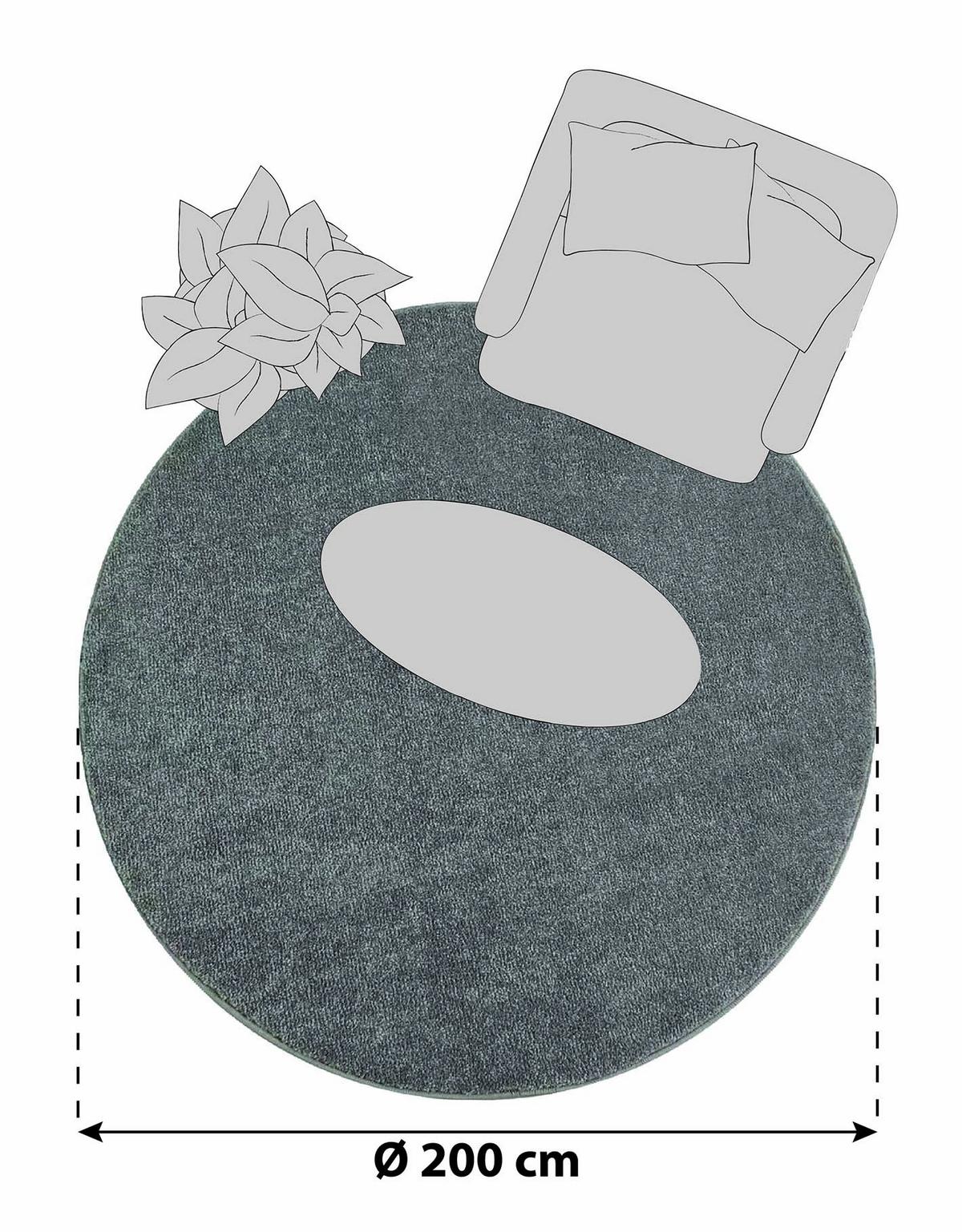 Hochflorteppich Ata Beige ca. 200cm - Beige, Design, Textil (200cm) - Novel
