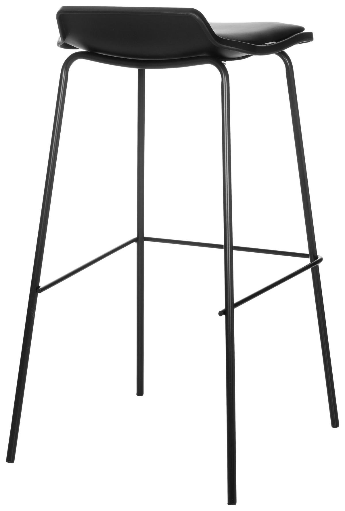 Barski Stol Lonso 10, Črna - črna, Basics, kovina/tekstil (47/82/49cm) - MID.YOU