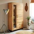 Vitrine Akaziefarben Echtholz - Silberfarben/Akaziefarben, KONVENTIONELL, Holz/Metall (110/190/45cm) - Zandiara Vitrine Akaziefarben Echtholz - Silberfarben/Akaziefarben, KONVENTIONELL, Holz/Metall (110/190/45cm) - Zandiara