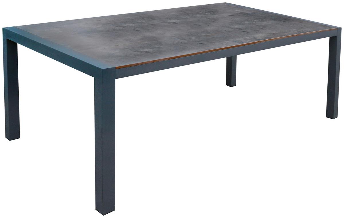 Vrtna Garnitura New Jersey, 5-Delni Set - temno siva/siva, Basics, kovina/umetna masa (180/98/74cm) - Acamp