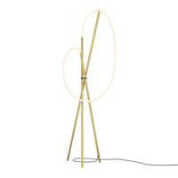 Stoječa Led-svetilka Crochet - bela/barve medenine, Design, kovina/umetna masa (45/162cm) - MAYTONI