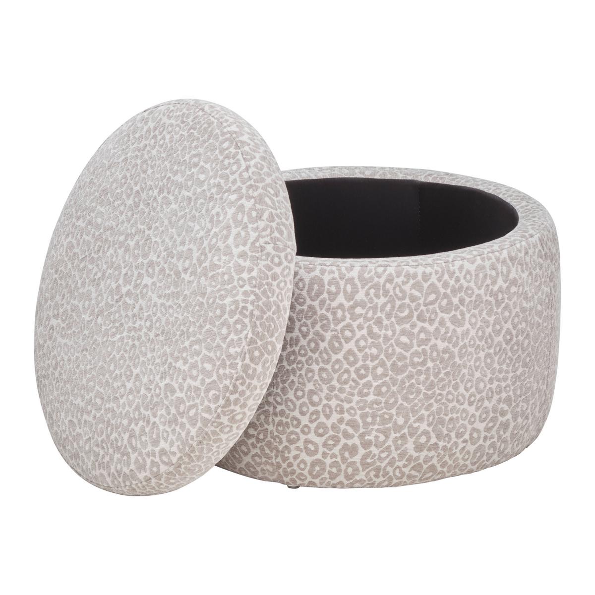 Hocker Baca Beige mit Stauraum - Beige, LIFESTYLE, Holz/Textil (60/60/41cm) - Mömax