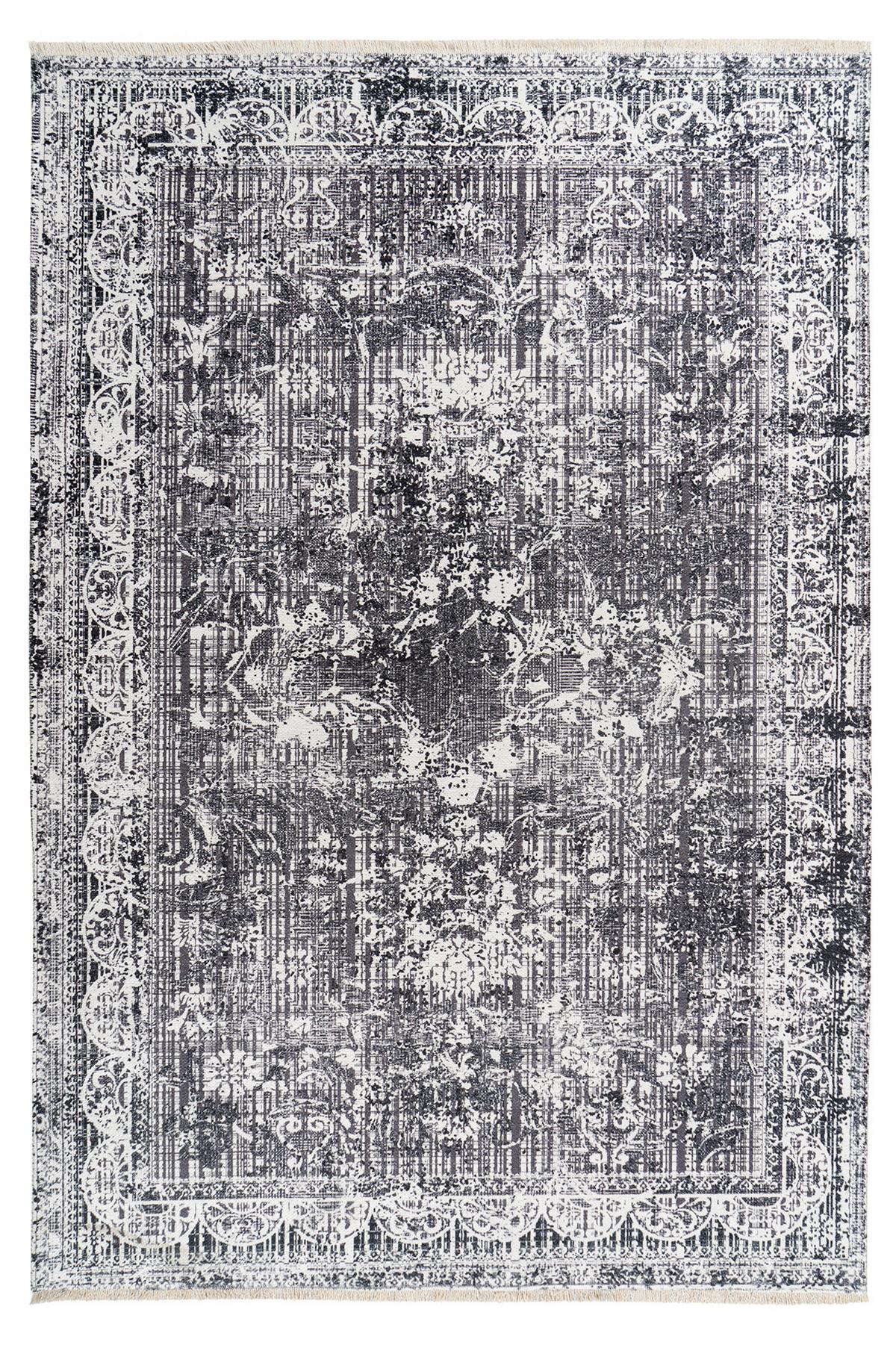 Flachwebeteppich My Valencia Grau ca. 200x290cm - Grau, Design, Textil (200/290cm) - Obsession