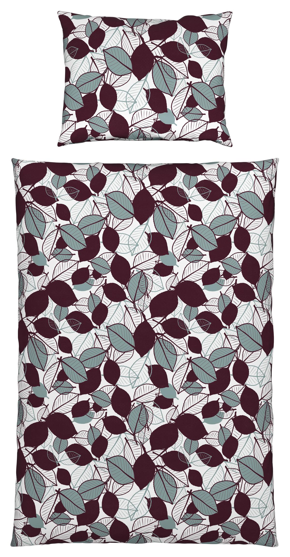 Ágyneműhuzat-garnitúra Blätterwald - színes/fehér, Modern, textil (140/200cm) - Modern Living