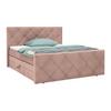 Boxspringbett Adele Pink ca. 180x200cm - Pink, KONVENTIONELL, Holz/Holzwerkstoff (180/200cm) - Mömax