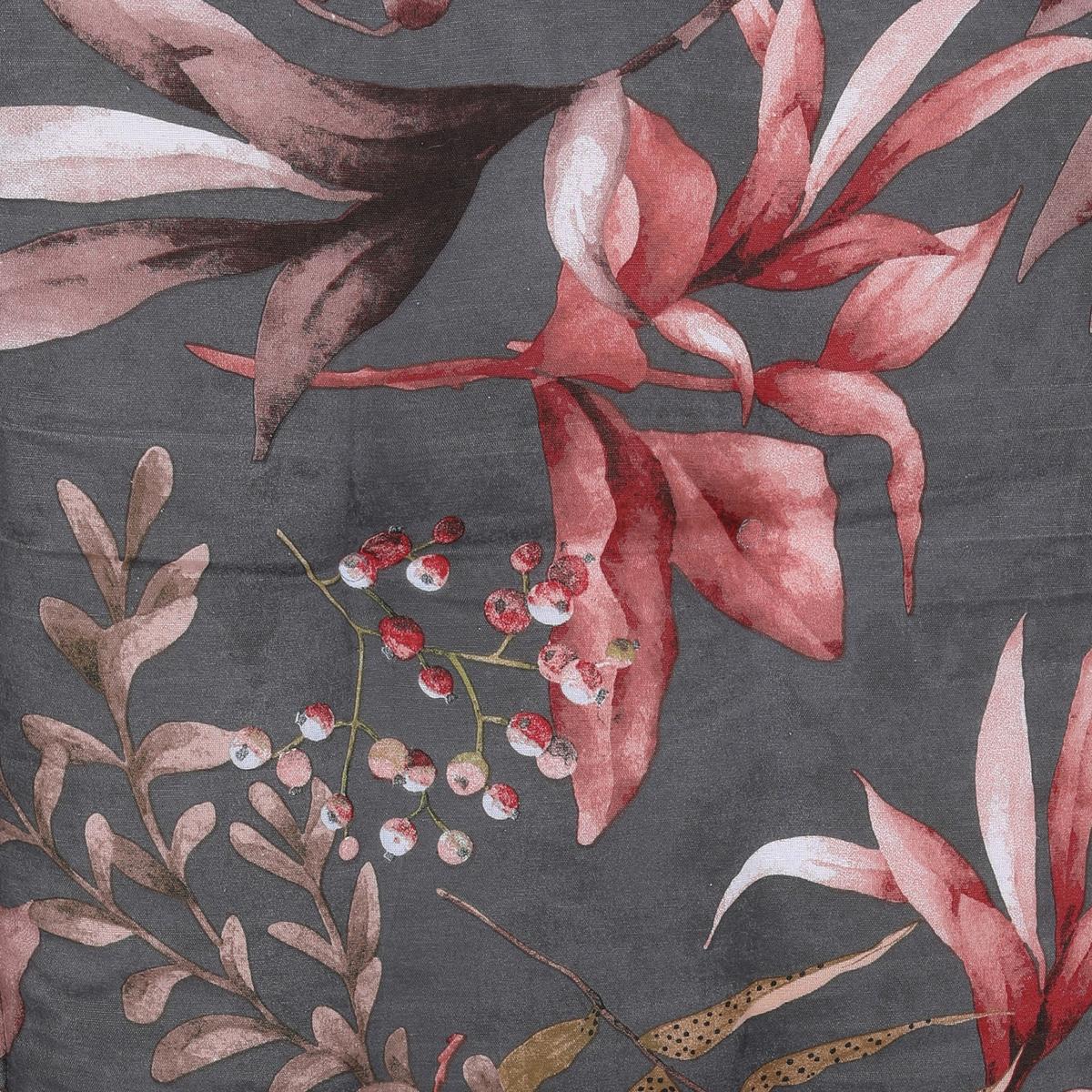Sesselauflagenset Anthrazit/Braun/Rosa, 2-teilig - Anthrazit/Braun, Basics, Textil (50/7/120cm)