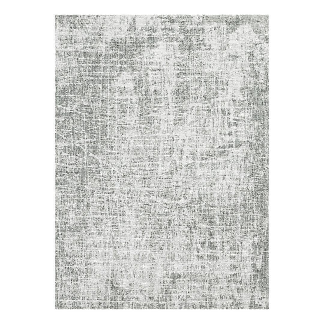 Webteppich Cotton in Grau ca. 160x230cm - Weiß/Grau, MODERN, Textil (160/230cm)