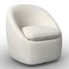 FÅTÖLJ DORA - vit/svart, Modern, metall/trä (77/74/73cm) - Bessagi Home