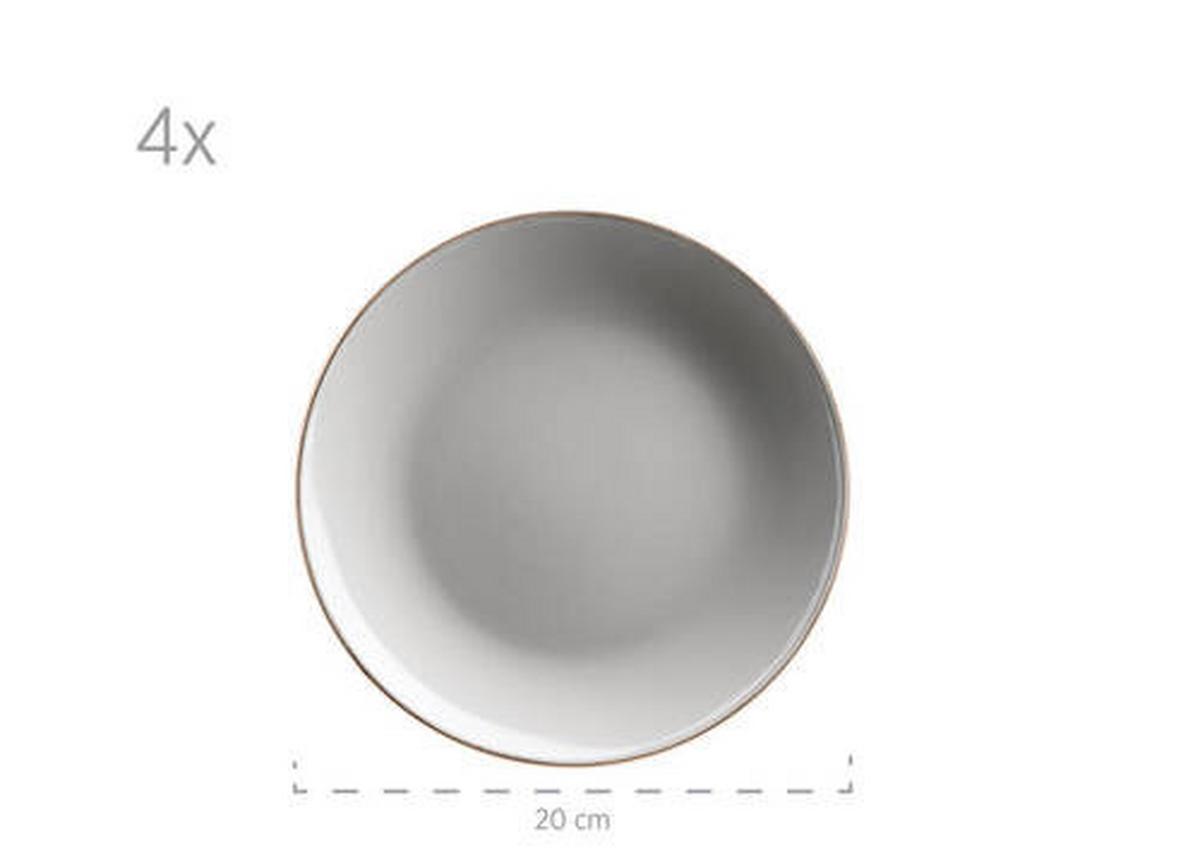 KOMBISERVICE 931627 POSTSICHER GRAU - Grau, Basics, Keramik (34/31,5/32cm) - Mäser