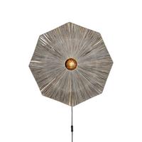 Falilámpa Panama - sötétszürke, Basics, természetes anyagok (45/7cm) - Good & Mojo