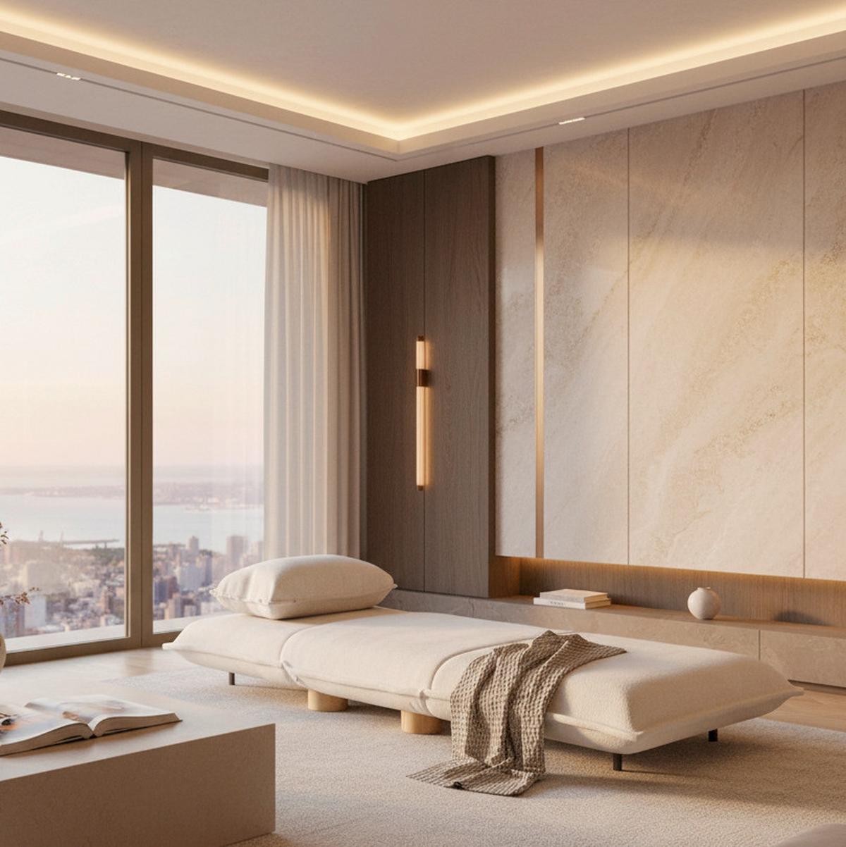 Schlafsessel Bella Weiß Bouclé - Weiß/Naturfarben, MODERN, Holz/Textil (85/76/84cm) - Bessagi Home