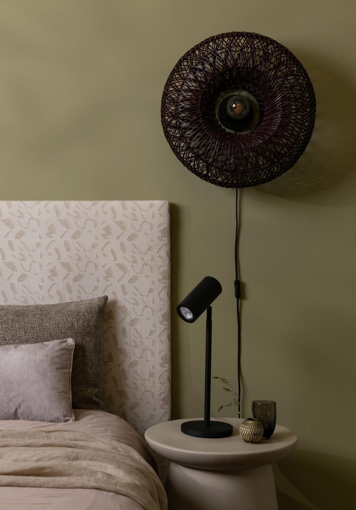 Stenska Svetilka Arizona, Bordo, Bambus - bordo, Basics, naravni materiali (50/23cm) - Good & Mojo