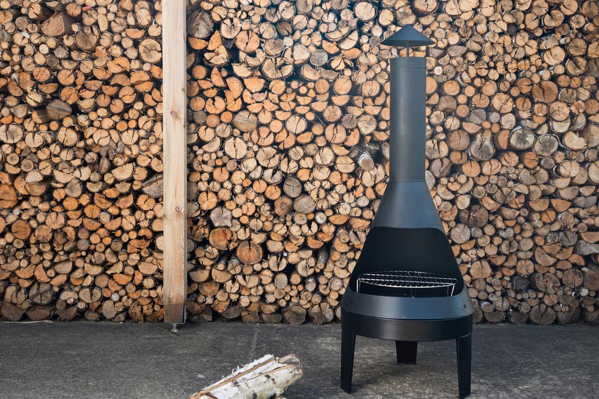 Feuerstelle Marongo ca. 55x152x55 cm Schwarz - Schwarz, KONVENTIONELL, Metall (55/152/55cm) - Gardenson