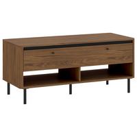 Stolić Revillo - boje oraha/crna, Basics, drvni materijal/metal (120/55/60cm) - Modern Living