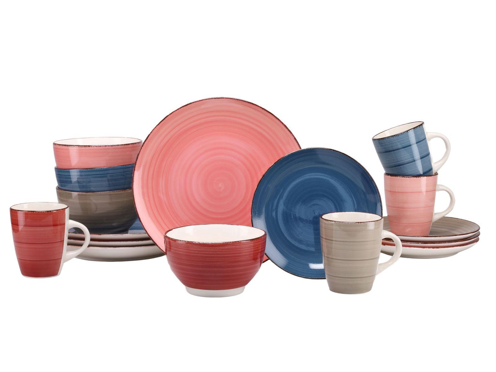 Kombinirani Servis Bella Casa Cottage, 16-Delni - večbarvno, keramika - Creatable