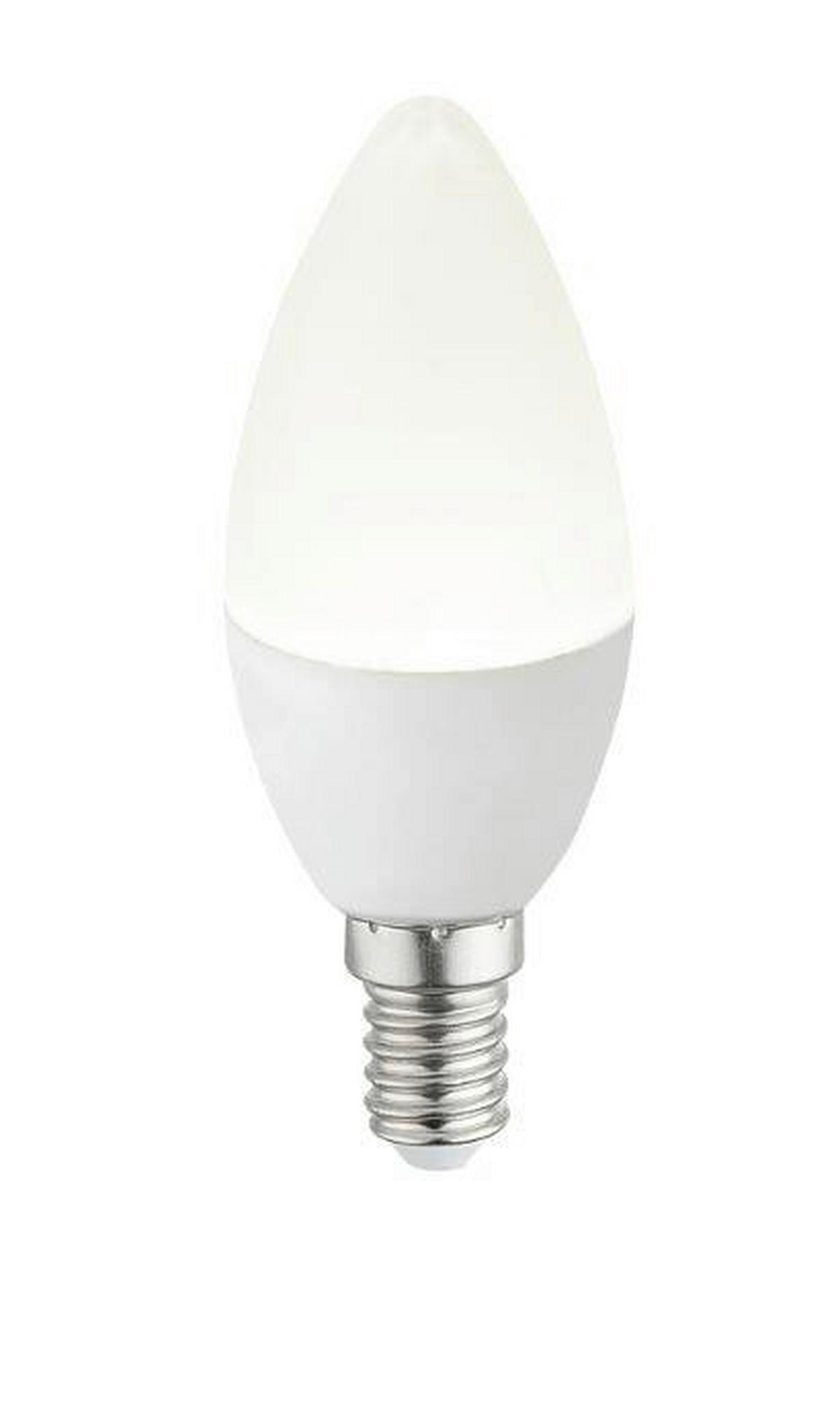 LED fényforrás 4,9W E14 - opál, műanyag (3,7/10cm)