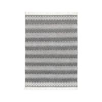 Covor țesut de mână OSSI - alb/negru, Modern, textil (120/170cm) - Modern Living