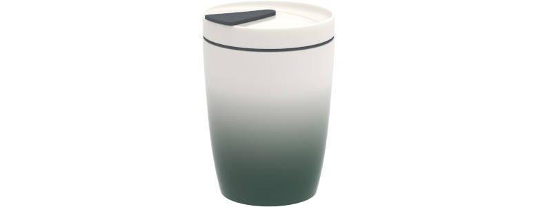 KUBEK COFFEE TO GO GREEN VILLEROY&BOCH - ciemnozielony, Basics, tworzywo sztuczne/ceramika (290ml) - like.Villeroy & Boch