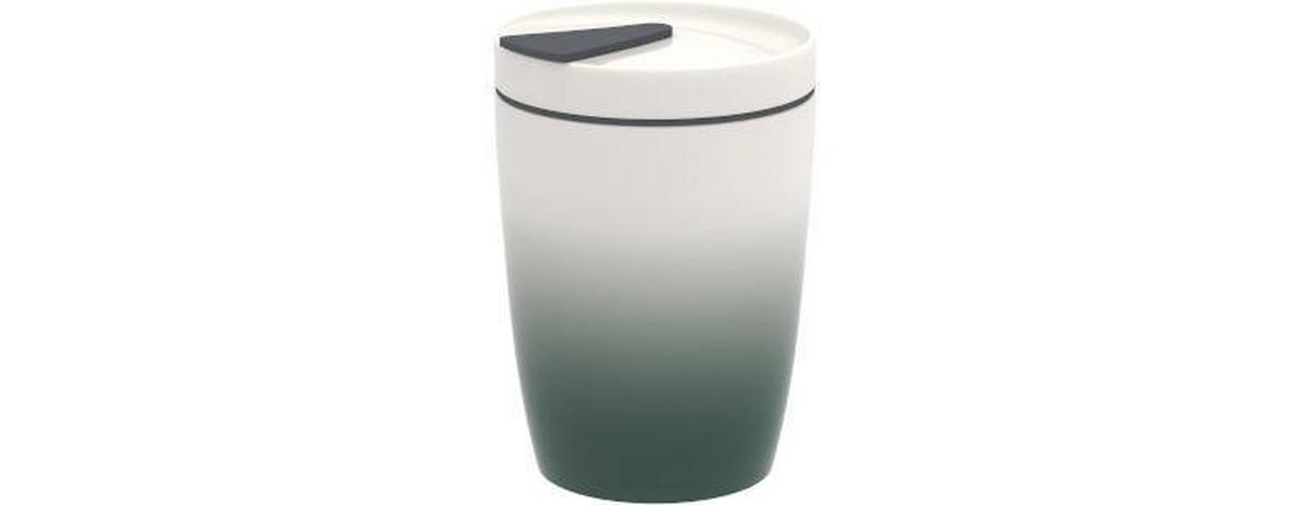 KUBEK COFFEE TO GO GREEN VILLEROY&BOCH - ciemnozielony, Basics, tworzywo sztuczne/ceramika (290ml) - like.Villeroy & Boch