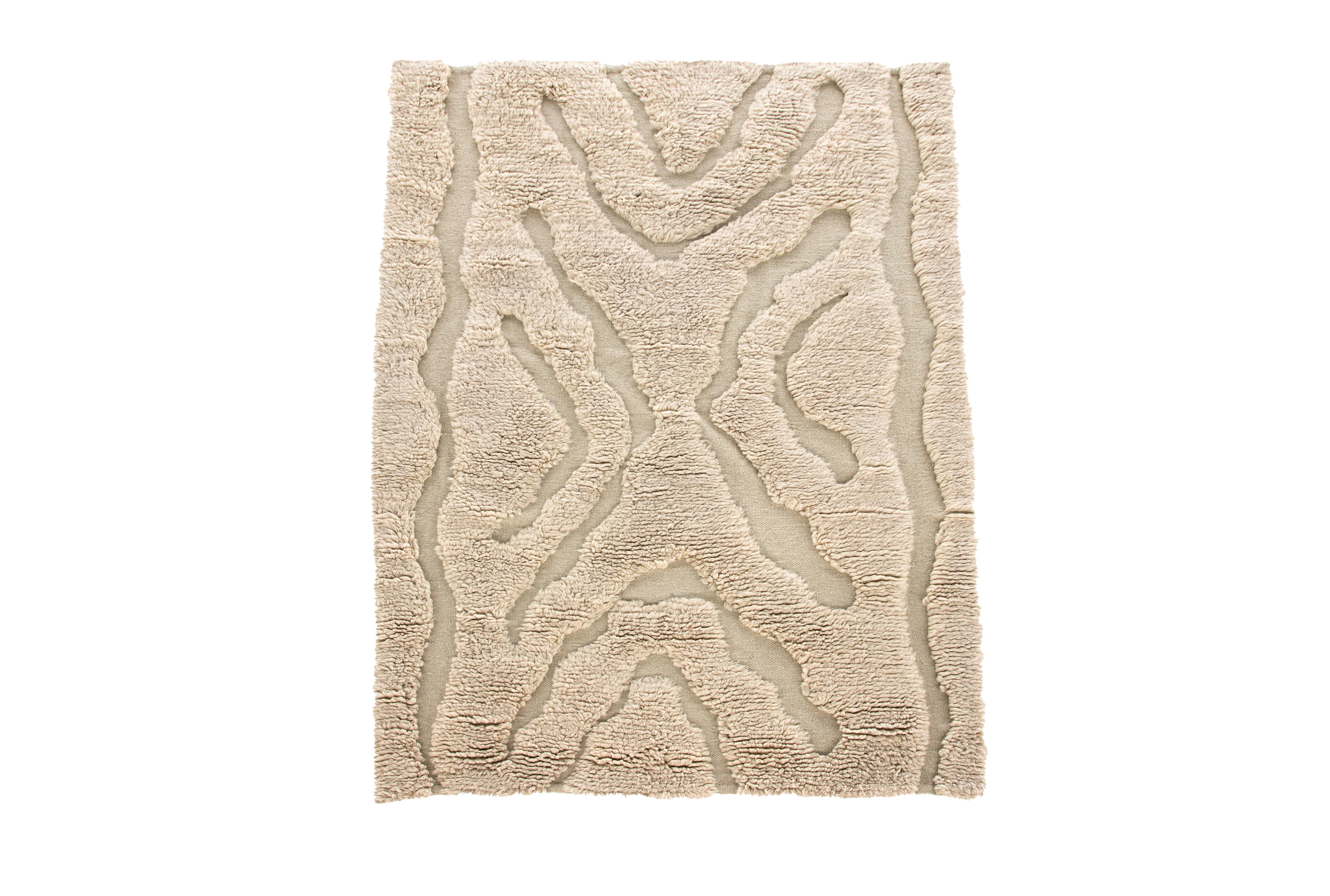 HOCHFLORTEPPICH TRONDHEIM - Beige/Weiß, LIFESTYLE, Textil (170/240cm) - P & B