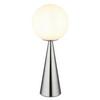 BORDSLAMPA CHARLIE - opal/nickelfärgad, Basics, metall/glas (20/49,5cm)
