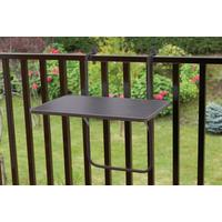 Balkonklapptisch ca. 40x60 cm Anthrazit - Anthrazit, Basics, Holzwerkstoff/Metall (40/60/20cm) - Gardenson