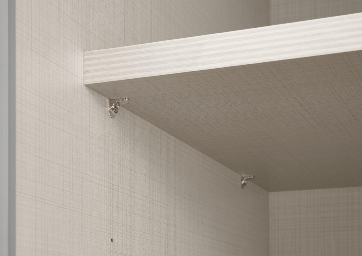 Schwebetürenschrank Lumos Weiss - Weiss/Alufarben, Konventionell, Glas/Holzwerkstoff (298/222/68cm) - Based