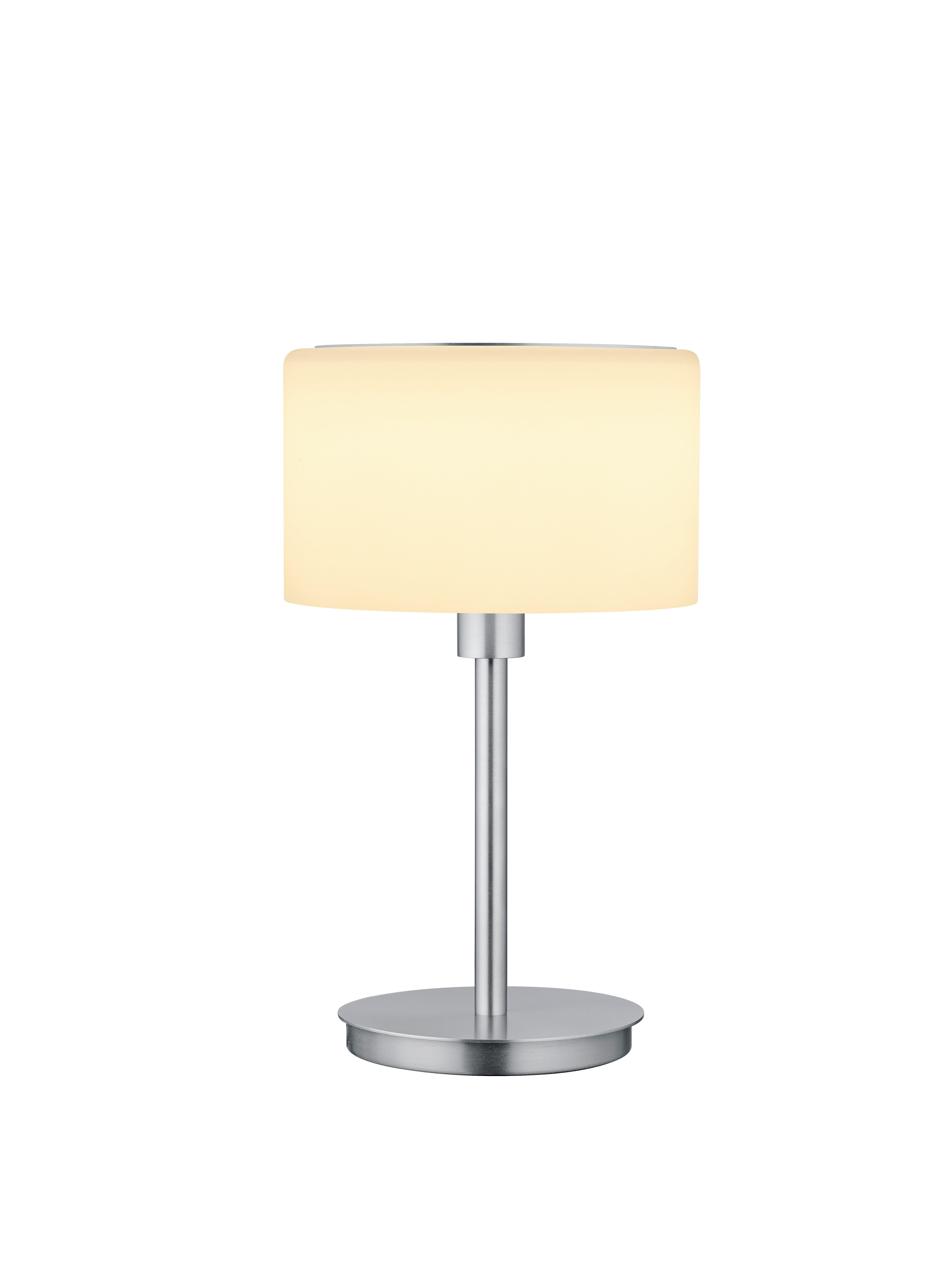 LAMPA STOŁOWA LED 5035/1-33 KARL 75 - kolor niklowy, Design, metal/szkło (34cm) - Bankamp