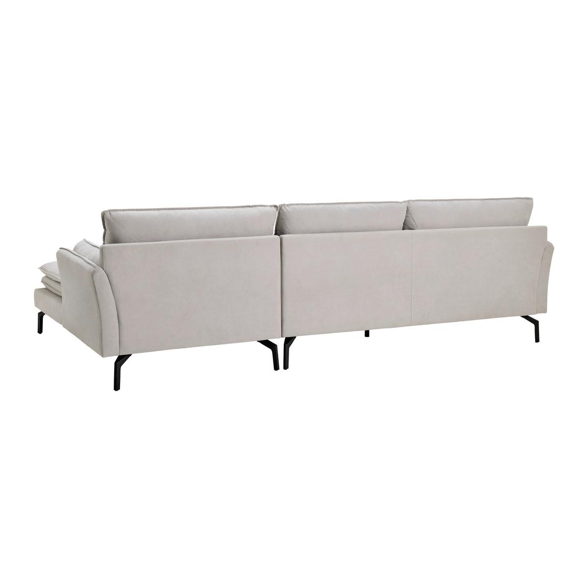 Sarokkanapé Lani - világosszürke, Modern, textil/fa (296/86/89-170cm) - Bessagi Home
