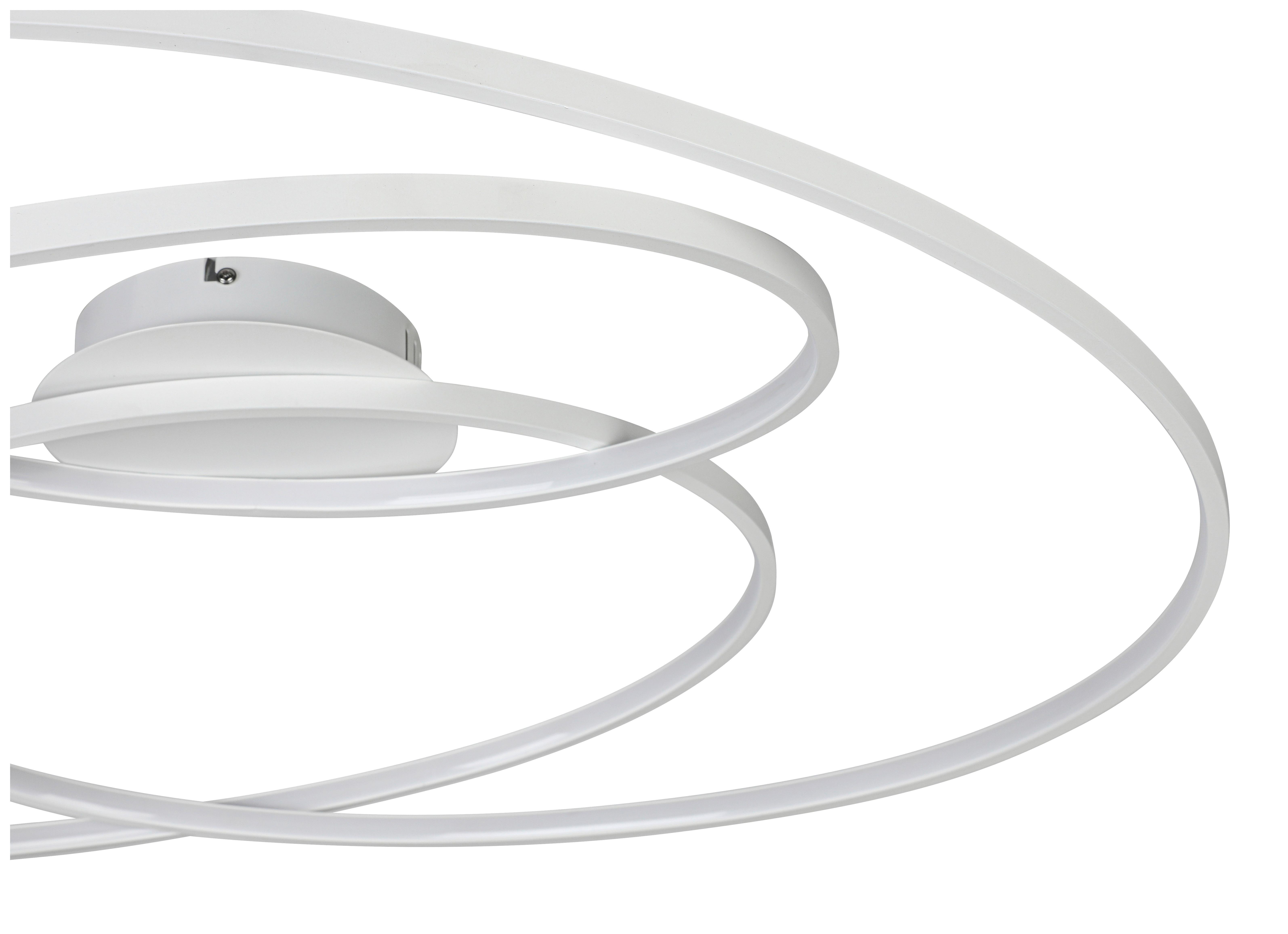 LED-TAKLAMPA WILMA - vit, Modern, metall/plast (65/80/15,5cm) - Mömax