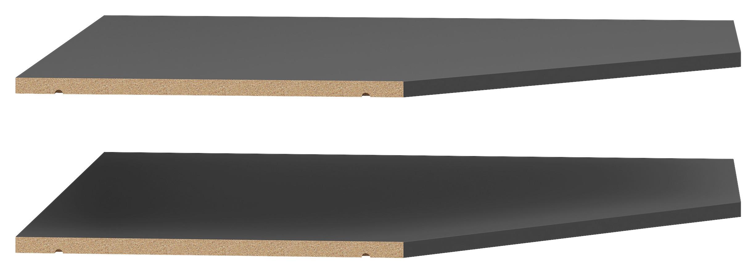 Eckboden Multistauraum Graphitfarben - Graphitfarben, MODERN, Holzwerkstoff (96/1,5/74cm) - Mömax