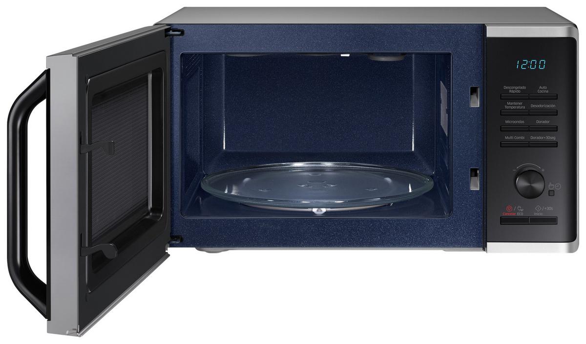 KUCHENKA MIKROFALOWA MG23K3515AS - kolor srebrny/czarny, Basics, tworzywo sztuczne/metal (49/27,5/39cm) - Samsung