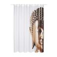 Duschvorhang Buddha, ca. 180x200cm - Goldfarben, LIFESTYLE, Textil (180/200cm) - MÖMAX modern living