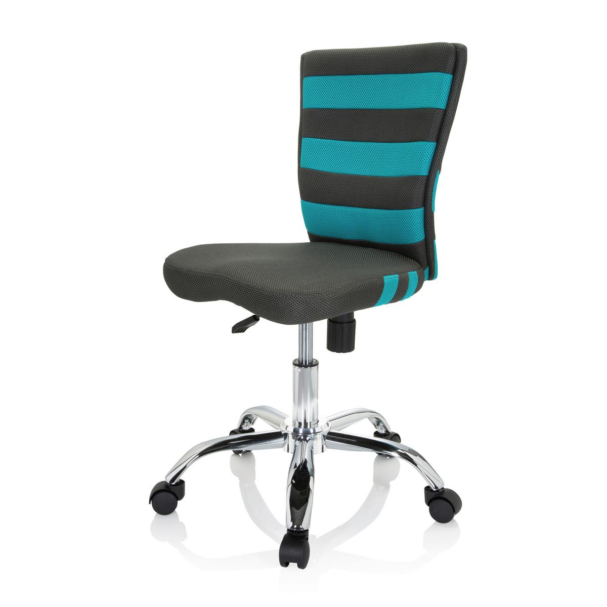 Mladinski Vrtljivi Stol Kiddy Comfort I, Siva, Turkizna - turkizna/srebrne barve, Moderno, kovina/umetna masa (41/95/50cm) - MID.YOU