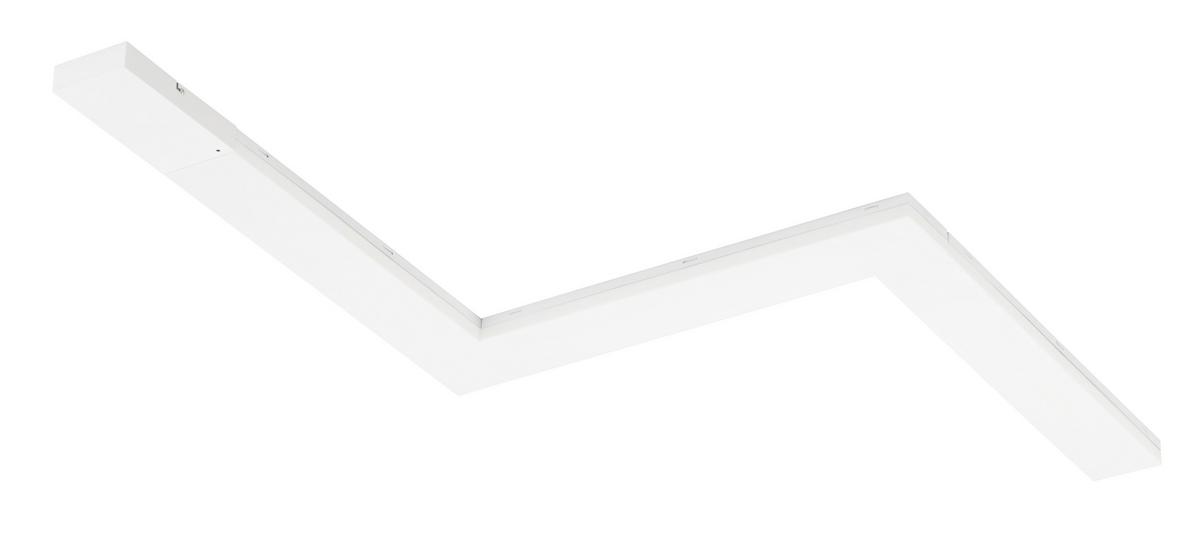 Stenska Led-svetilka Andalusia, S Sijalko - bela, Konvencionalno, kovina/umetna masa (60/10/3cm) - Globo