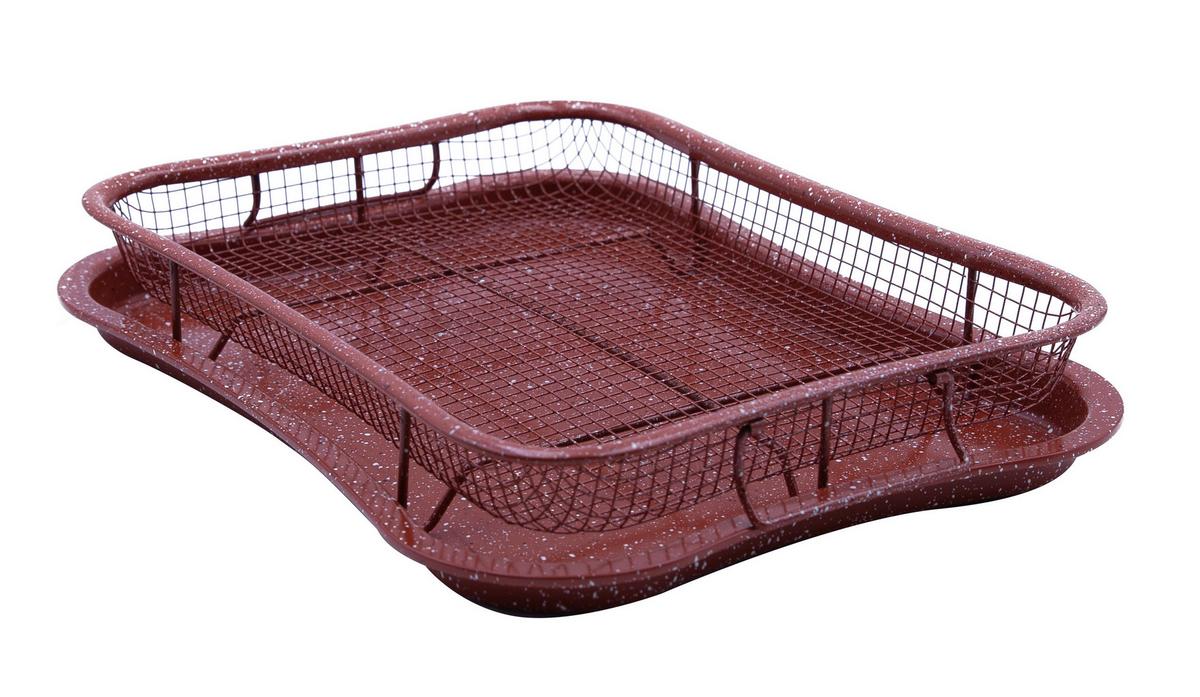 Sütőszett Livington Super Crisper - rézvörös (30.5/23/3,2cm) - Mediashop