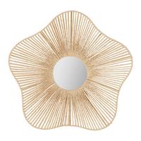 Wandspiegel Ibiza Naturfarben - Braun, ROMANTIK / LANDHAUS, Glas/Papier (66/66/12cm) - Premium Living