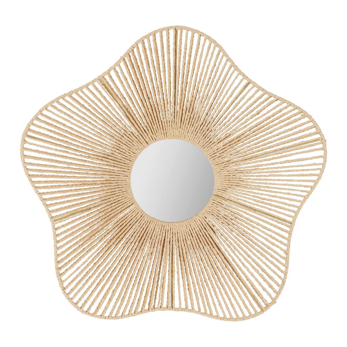 Oglindă de perete IBIZA -TREND- - maro, Romantik / Landhaus, sticlă/hârtie (66/66/12cm) - Premium Living