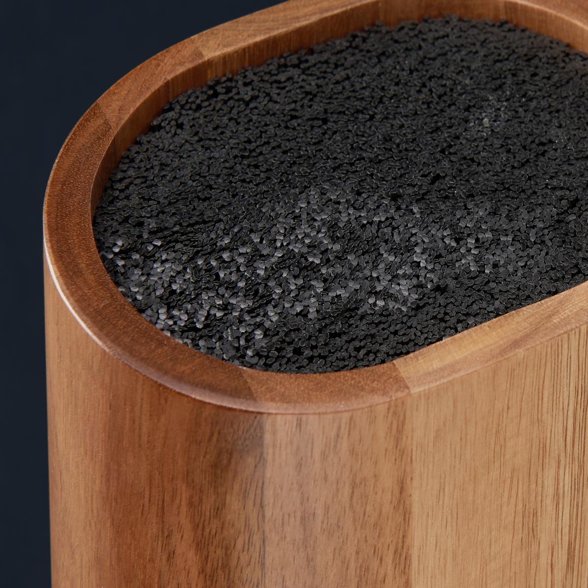 Messerblock Profi Line aus Akazie - Akaziefarben, KONVENTIONELL, Holz (14/10,8/23cm) - Gourmesto
