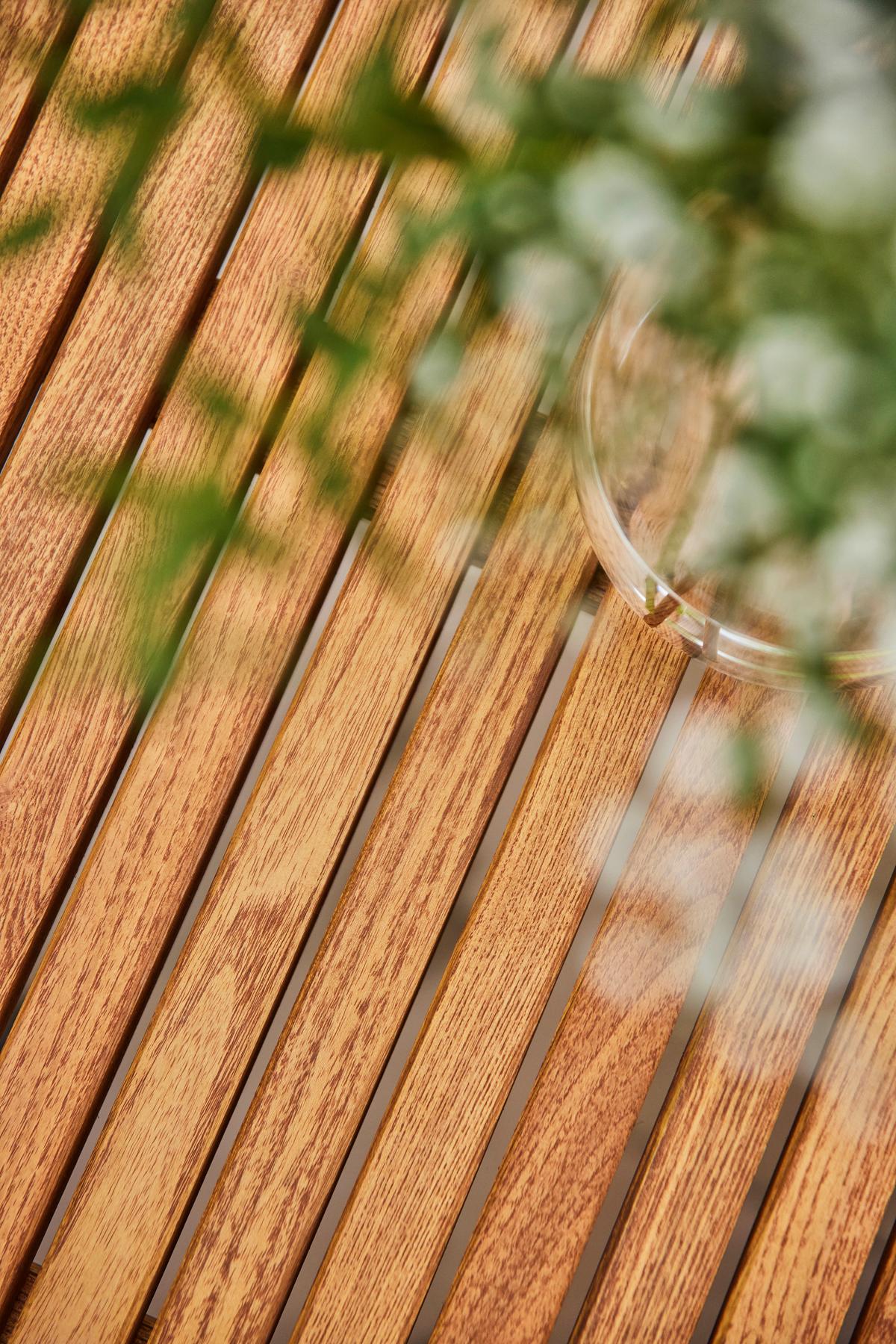 GARTENTISCH N86395 - Anthrazit/Robinienfarben, KONVENTIONELL, Holz/Metall (160/90/76cm) - Siena Garden