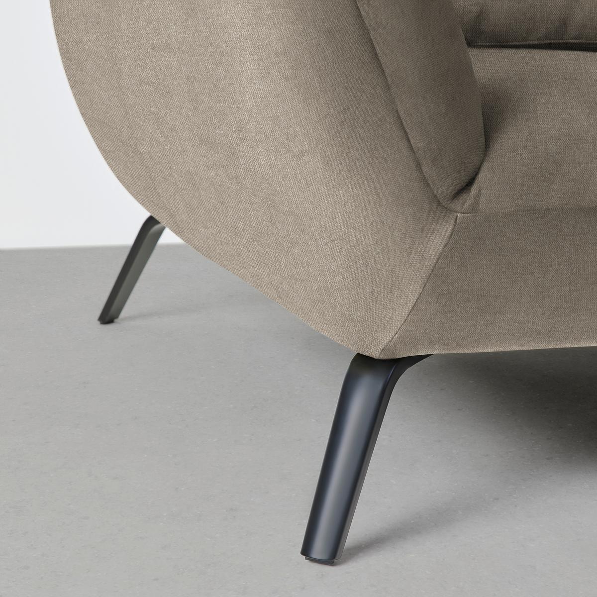 Wohnlandschaft Trendy Ecru - Ecru/Schwarz, MODERN, Holzwerkstoff/Textil (310/93/250cm) - Premium Living