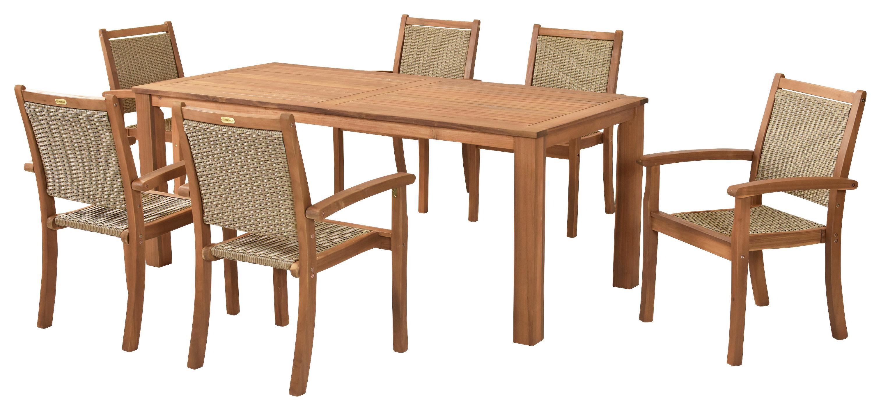 GARTENSET CASTILLA - Naturfarben, MODERN, Holz/Kunststoff - Gardenson