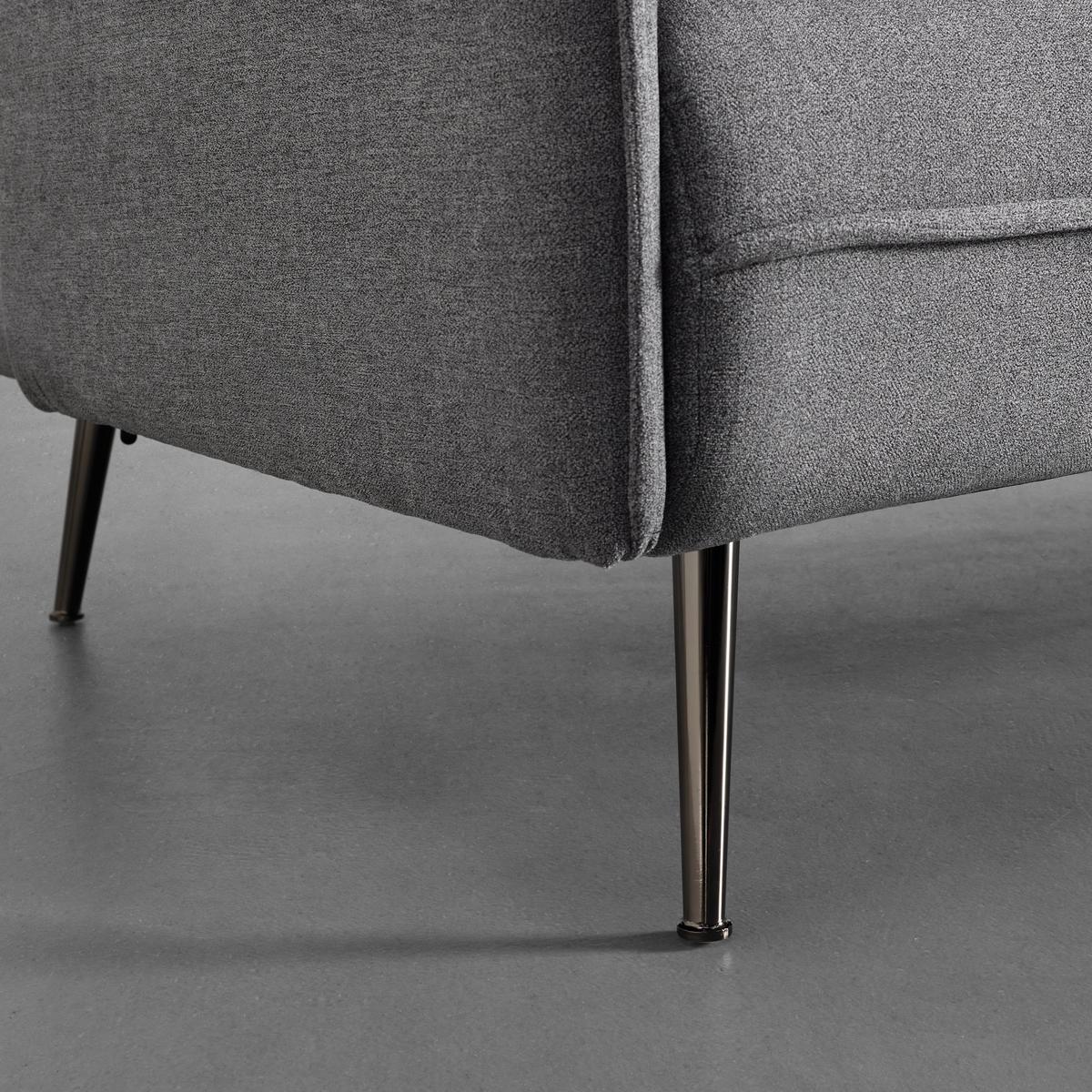 Canapea extensibila LANA - gri închis, Modern, lemn/metal (199/89/95cm) - Bessagi Home